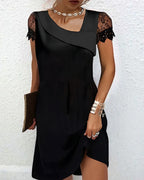 Elodie Vestido de Encaje para Mujer – Vestido Elegante Midi Fiesta y Boda