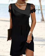 Elodie Vestido de Encaje para Mujer – Vestido Elegante Midi Fiesta y Boda
