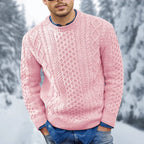 Othar Jersey de Punto Trenzado para Hombre – Suéter Elegante Cálido Invierno