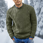 Othar Jersey de Punto Trenzado para Hombre – Suéter Elegante Cálido Invierno