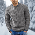 Othar Jersey de Punto Trenzado para Hombre – Suéter Elegante Cálido Invierno
