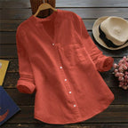 Aloyse Camisa de Lino y Algodón para Mujer – Blusa Oversize Elegante Verano