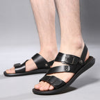 Antonio Sandalias de Cuero para Hombre – Sandalias Elegantes Ajustables Verano