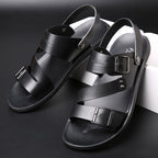 Antonio Sandalias de Cuero para Hombre – Sandalias Elegantes Ajustables Verano