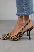 Sadie Tacones Animal Print para Mujer – Zapatos Elegantes Stiletto Slingback Chic