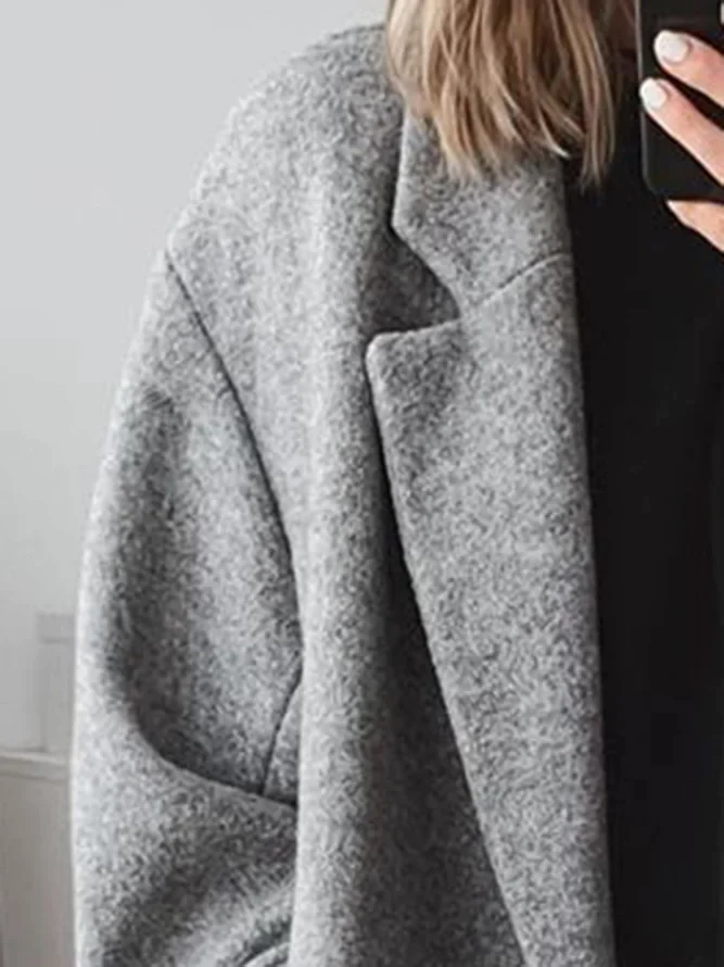 Celia Abrigo Oversize de Lana para Mujer – Chaqueta Elegante Cálida y Moderna