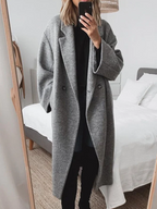 Celia Abrigo Oversize de Lana para Mujer – Chaqueta Elegante Cálida y Moderna