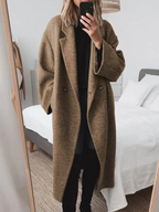 Celia Abrigo Oversize de Lana para Mujer – Chaqueta Elegante Cálida y Moderna