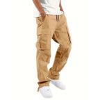Lance Pantalón Cargo para Hombre – Pantalón Casual Oversize Multi Bolsillos