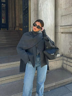 Poncho Fluido de Invierno para Mujer