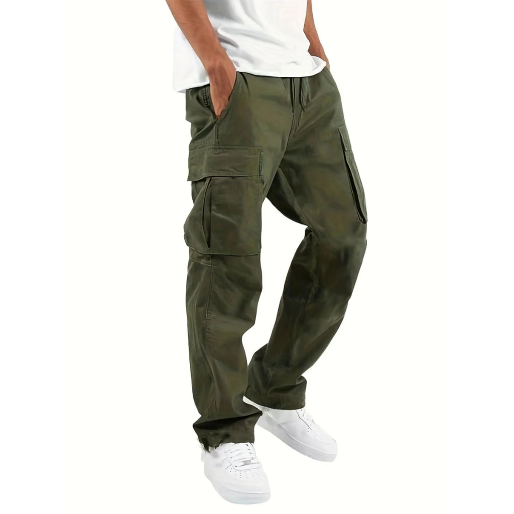 Lance Pantalón Cargo para Hombre – Pantalón Casual Oversize Multi Bolsillos