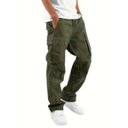 Lance Pantalón Cargo para Hombre – Pantalón Casual Oversize Multi Bolsillos