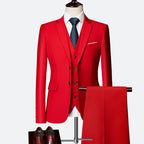 Adrián Traje para Hombre de 3 Piezas – Slim Fit Elegante y Transpirable para Bodas