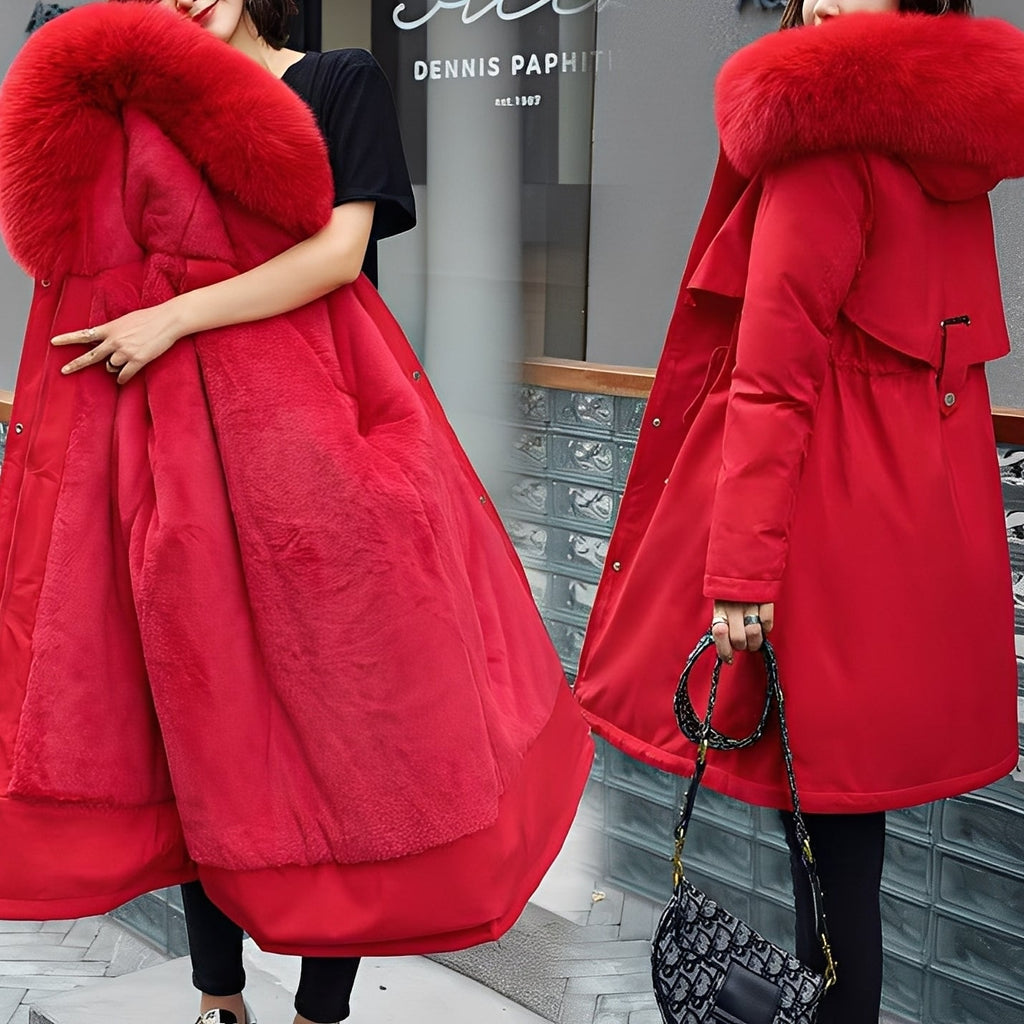 Evette Abrigo de Invierno para Mujer – Chaqueta Acolchada con Capucha Chic