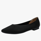 Faye Bailarinas Knit para Mujer – Zapatos Punta Fina Cómodos Casual Chic