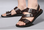 Antonio Sandalias de Cuero para Hombre – Sandalias Elegantes Ajustables Verano