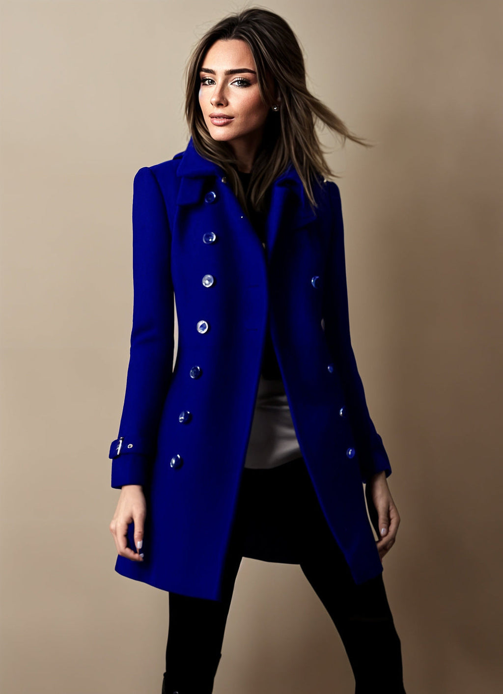 Josephine Abrigo Elegante para Mujer – Abrigo Clásico Chic Sofisticado Invierno