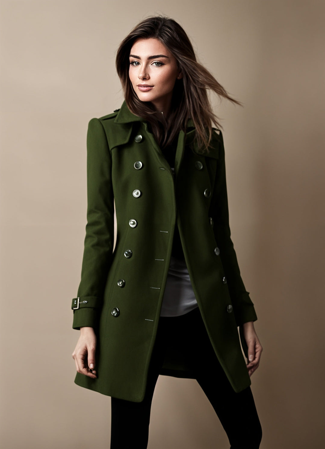 Josephine Abrigo Elegante para Mujer – Abrigo Clásico Chic Sofisticado Invierno