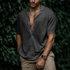Leandro Camisa de Lino para Hombre – Camisa Verano Casual Elegante