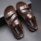 Antonio Sandalias de Cuero para Hombre – Sandalias Elegantes Ajustables Verano