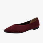 Faye Bailarinas Knit para Mujer – Zapatos Punta Fina Cómodos Casual Chic