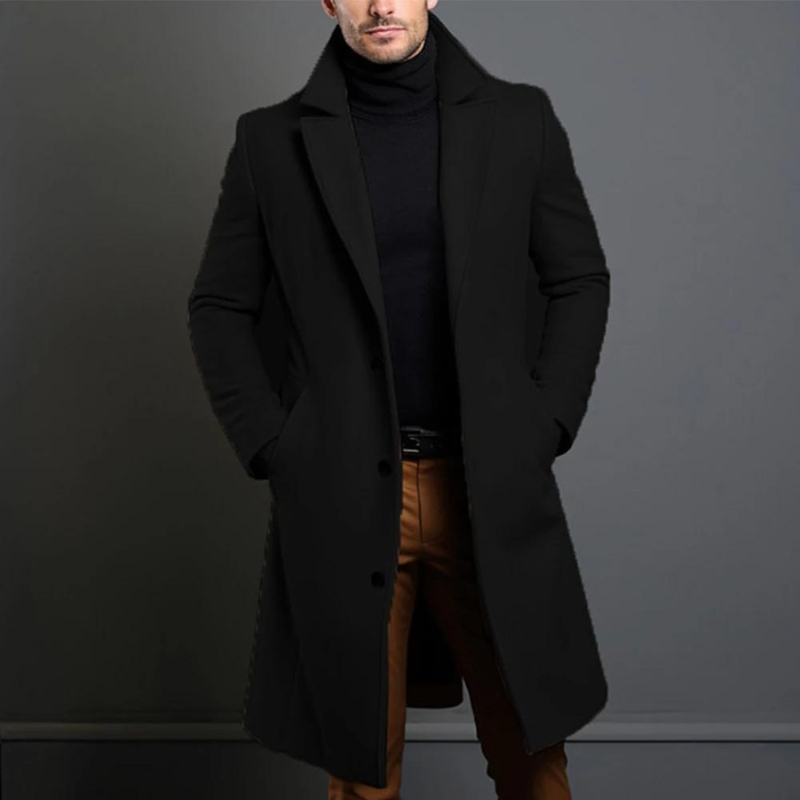 William Abrigo de Lana para Hombre – Chaqueta Elegante Clásica y Cálida Premium