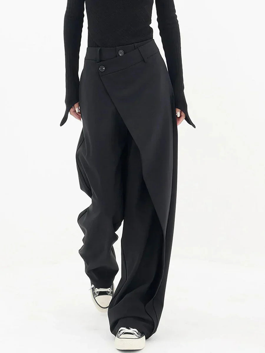 Emma Pantalón Oversize para Mujer – Pantalón Baggy Casual Chic Fluido