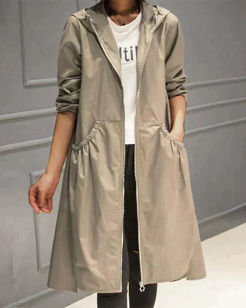Millie Gabardina Impermeable para Mujer – Abrigo Largo Elegante y Transpirable