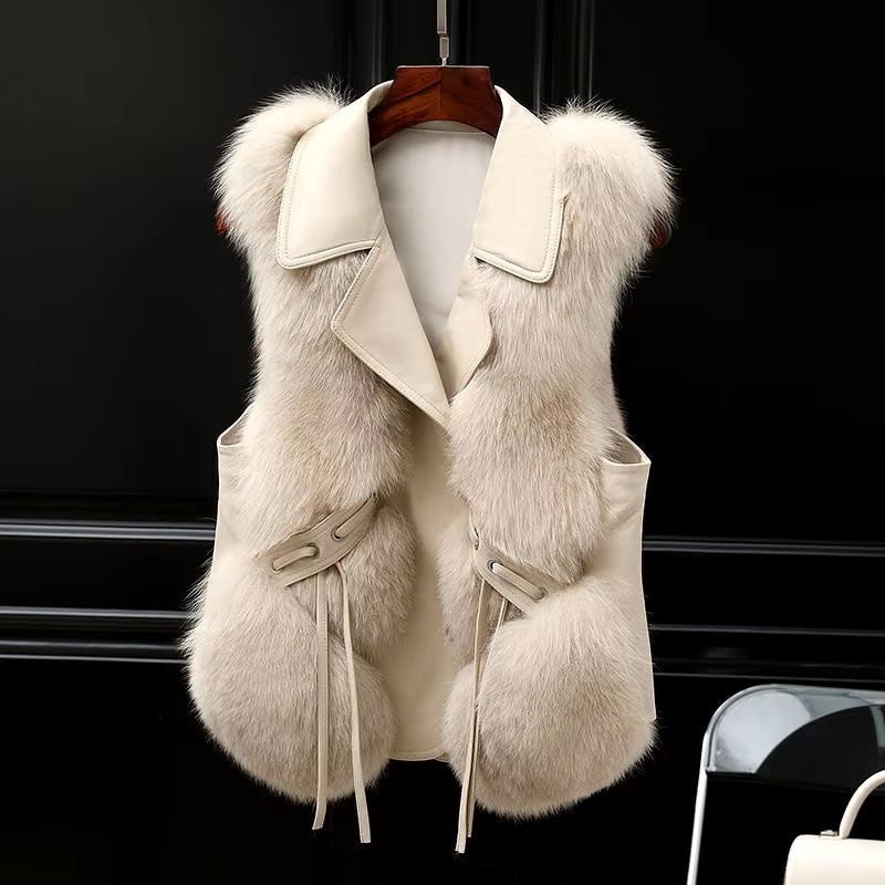 Dilara Chaleco de Pelo Sintético para Mujer – Chaleco Elegante Oversize Chic
