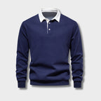 Hugo Jersey Polo para Hombre – Suéter Elegante de Manga Larga Transpirable