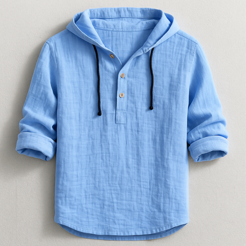 Marc Camisa con Capucha para Hombre – Shirt Casual Chic Algodón Moderno