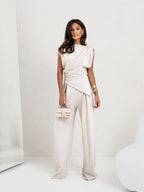 Vivine Conjunto Elegante para Mujer – Set de Dos Piezas Fluido y Moderno Chic