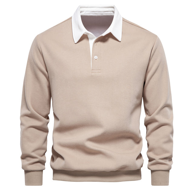 Hugo Jersey Polo para Hombre – Suéter Elegante de Manga Larga Transpirable