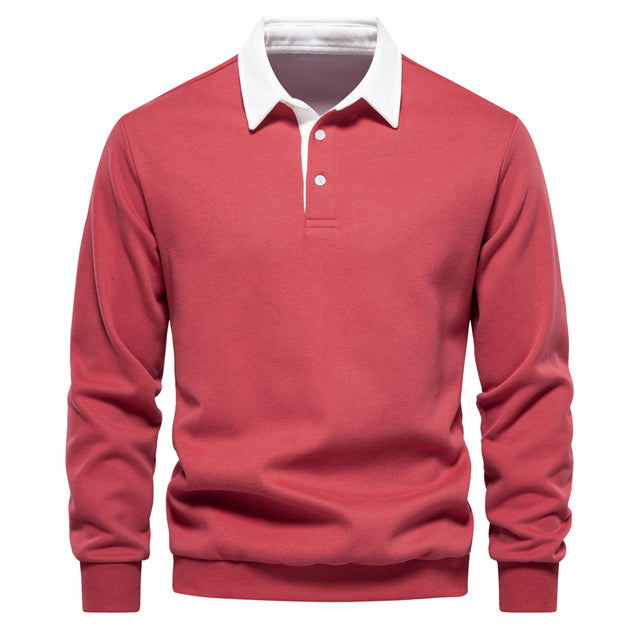 Hugo Jersey Polo para Hombre – Suéter Elegante de Manga Larga Transpirable
