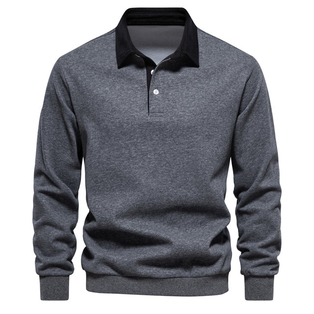 Hugo Jersey Polo para Hombre – Suéter Elegante de Manga Larga Transpirable