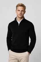 Killian Jersey Half-Zip para Hombre – Suéter de Punto Elegante con Cremallera