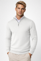 Killian Jersey Half-Zip para Hombre – Suéter de Punto Elegante con Cremallera
