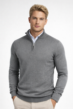 Killian Jersey Half-Zip para Hombre – Suéter de Punto Elegante con Cremallera