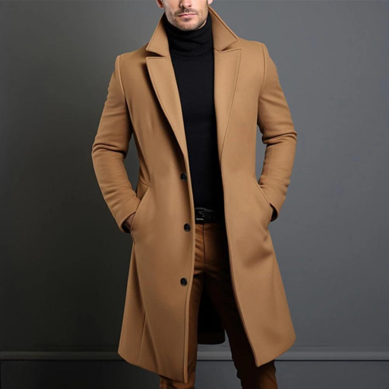 William Abrigo de Lana para Hombre – Chaqueta Elegante Clásica y Cálida Premium
