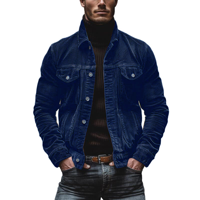 Bryn Chaqueta de Pana para Hombre – Chaqueta Workwear Retro Casual Chic