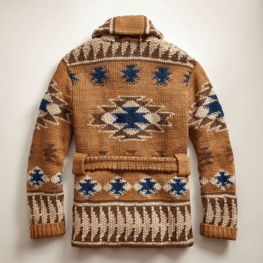 Arman Cárdigan Jacquard para Hombre – Chaqueta Punto Western Elegante