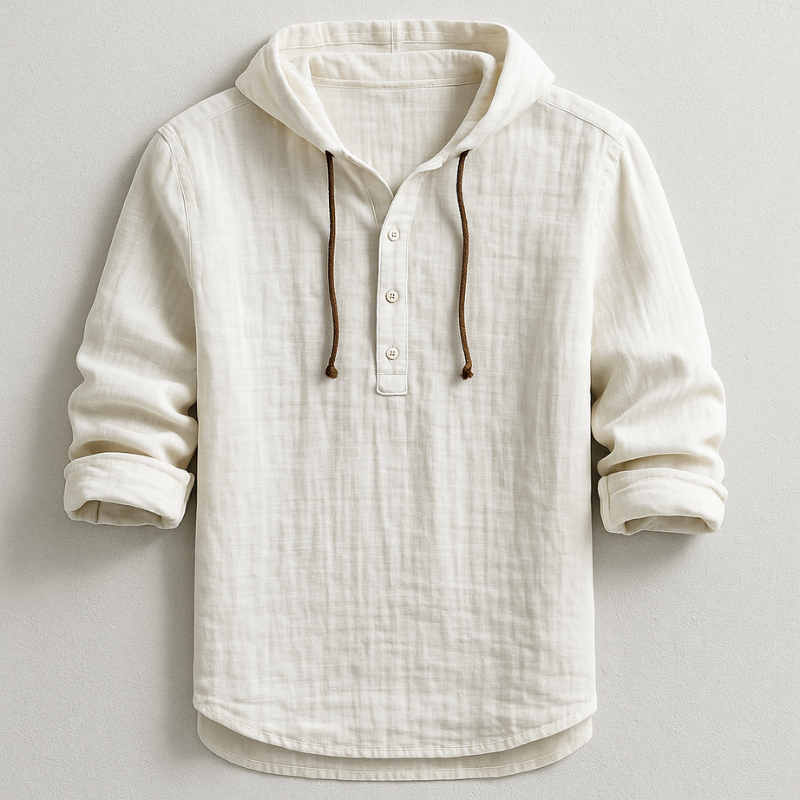 Marc Camisa con Capucha para Hombre – Shirt Casual Chic Algodón Moderno