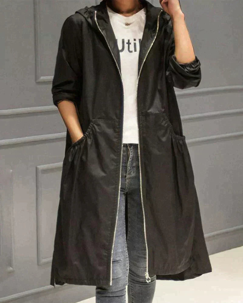 Millie Gabardina Impermeable para Mujer – Abrigo Largo Elegante y Transpirable
