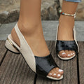 Flora Sandalias de Tacón para Mujer – Sandalias Elegantes Cuadros Casual Chic