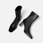 Madison Botines para Mujer – Botas Vintage Punta Cuadrada Invierno Chic