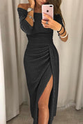 Feliza Vestido Midi para Mujer – Vestido Elegante con Lentejuelas y Brillo Chic