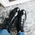 Zuriel Botas de Cuero para Mujer – Botines Elegantes con Tacón Cómodo Chic