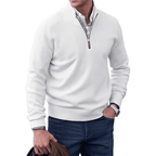 Adrian Jersey con Cremallera para Hombre – Suéter Elegante Cachemira Chic