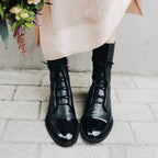 Zuriel Botas de Cuero para Mujer – Botines Elegantes con Tacón Cómodo Chic