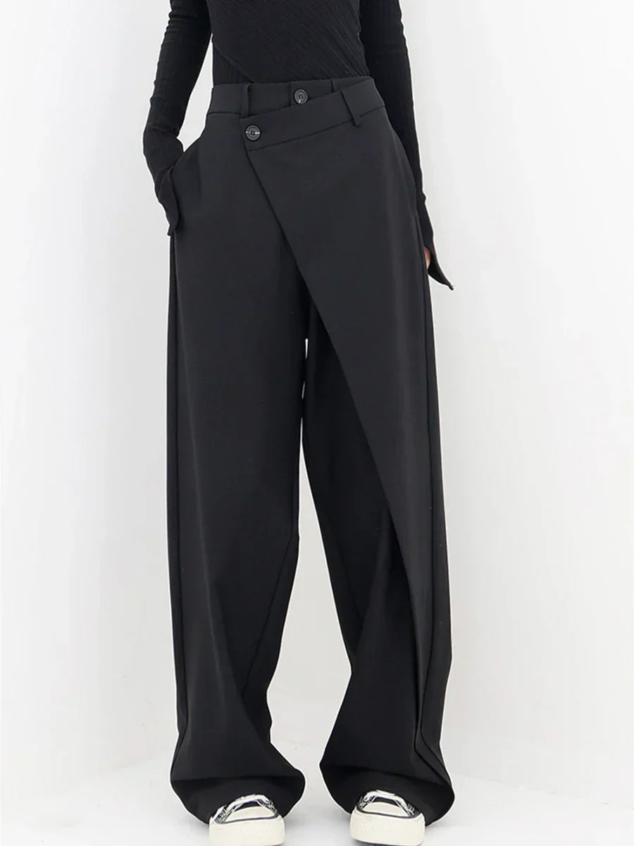 Emma Pantalón Oversize para Mujer – Pantalón Baggy Casual Chic Fluido